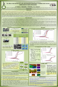 The effect of pH and fly ash on the electrochemical performance of stainless steel concrete reinforcement in harsh environments (Poster).pdf