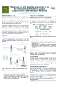 Poster_Development and Stability Evaluation of an Environmentally Friendly Aqueous Suspoemulsion of Emamectin Benzoate.pdf
