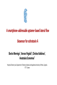 A smartphone-addressable aptamer-based lateral flow biosensor for ochratoxin A_slides.pdf