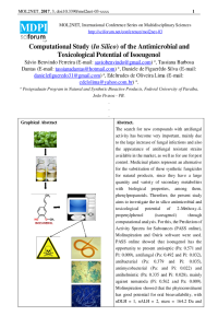 Computational Study (In Silico) of the Antimicrobial and Toxicological Potential of Isoeugenol - mol2net-03-MOL2NET-2017.pdf