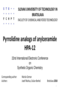 ECSOC22-MZ-Pyrrolidine analogs of arylceramide HPA-12 - presentation.pdf