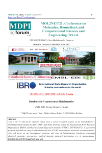 CHEMBIOINFO (2021) Databases in Neurosciences, X Romero.pdf