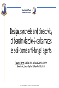 Dr.Thuraya-Design, synthesis and bioactivity of benzimidazole-2-carbamates.pdf