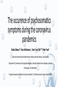 The coronavirus pandemic and occurance of psychosomatic sympltoms - prezentation.pdf